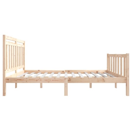 vidaXL Sengeramme heltre 135x190 cm 4FT6 Double
