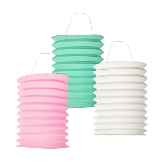 Pastellfarget Lanterne Turkis Pk/2 