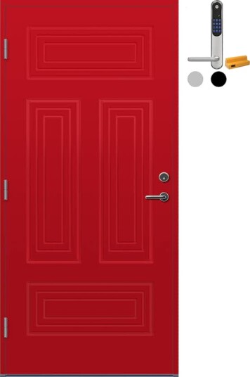 Ytterdør Bygg1 Stavern med Yale Doorman Classic Home