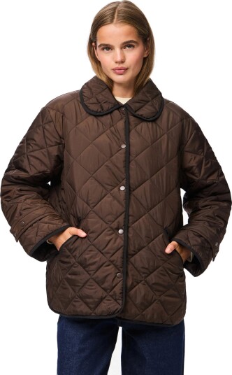 Pieces Pcemily Short Quilted Jacket Noos Bc Brown XXL