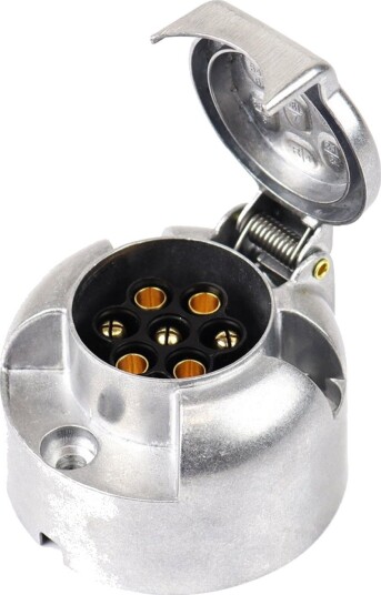 Amio Tilhengerkontakt I Aluminium 7 Pins Amio 03217