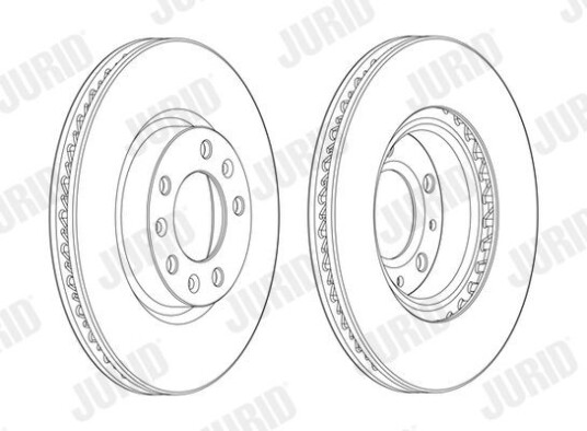 Bremseskive JURID 562992JC Bremseskive JURID 562992JC