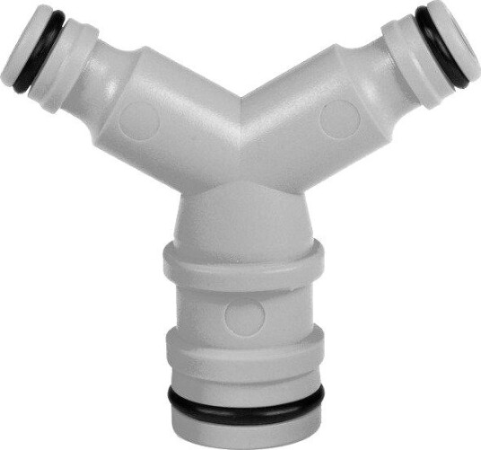 Hageslange Cellfast Ideal 3-veis fordeler med reduksjon til 3/8-1/2-5/8-3/4-1"