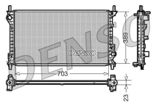 Radiator DENSO DRM10108 Radiator DENSO DRM10108