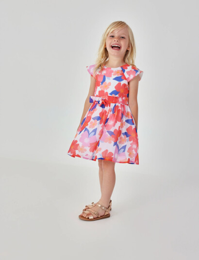 Boboli Chiffon Dress Floral For Girl Multi/patterned 98