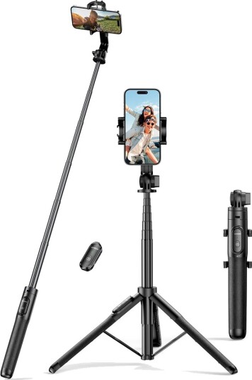 Ugreen Selfie Stick med teleskopstativ og Bluetooth-fjernkontroll