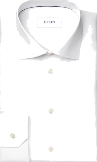 Eton Herre Skjorter Hvit M,