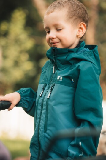Lindberg Kids' Lingbo Shell Jacket Lagoon/green 110 Lindberg Kids' Lingbo Shell Jacket Lagoon/green 110