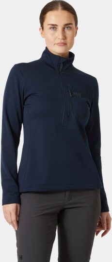 Helly Hansen Versalite Fleecegenser Med 1/2 Glidelås Dame Marineblå S