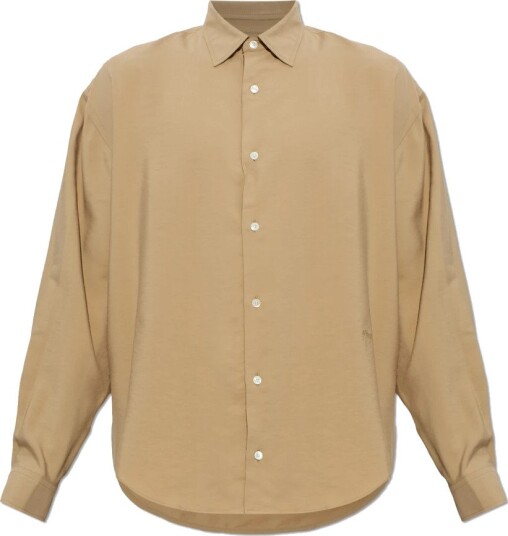 Ami Paris Herre Skjorter Beige 2XL,