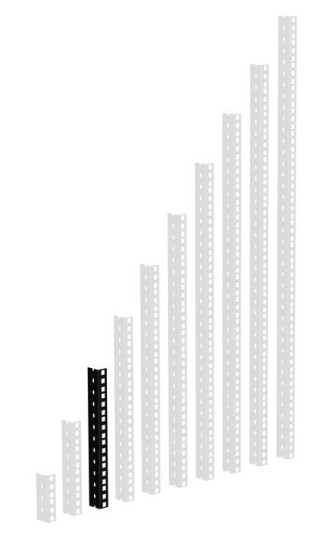 Adam Hall 61535 B Kraftig Rack Rail Svart 6 Unit Adam Hall 61535 B Kraftig Rack Rail Svart 6 Unit