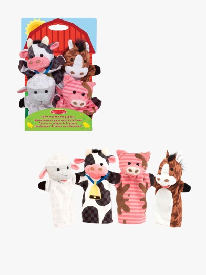 Melissa & Doug Hånddukker Bondegårdsdyr 4 Pakk Melissa & Doug Hånddukker Bondegårdsdyr 4 Pakk