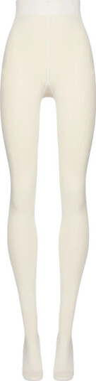 Mary Cotton Rib Tights, Ecrue Xs XS