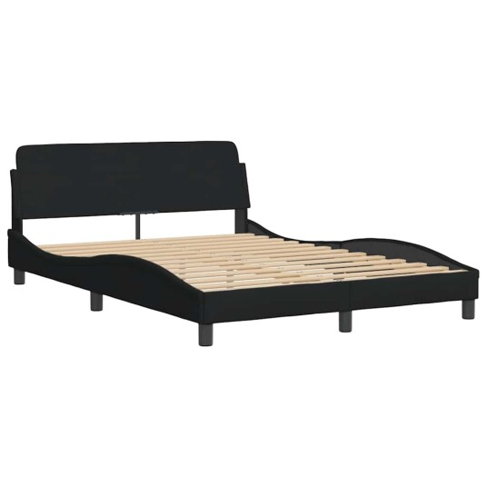  Sengeramme Dover svart 135x190 cm stoff