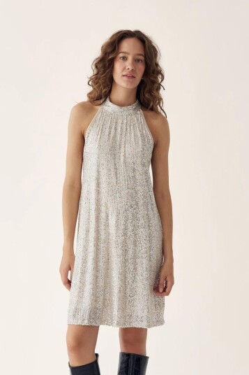 Noella LUVENA DRESS SILVER Noella LUVENA DRESS SILVER