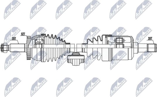 Nty Drivaksel NTY NPW HY 597