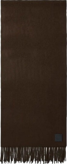 Calvin Klein Leather Patch Wool Mw Scarf - DELICIOSO - One Size