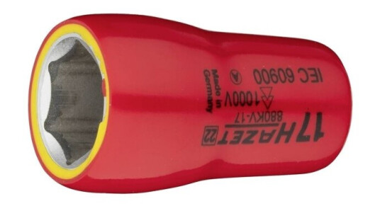 Hazet 880Kv-17 Udvendig Sekskant Topnøgleindsats 17 Mm 1 Stk. Firkant, 3/8 (10 Mm)