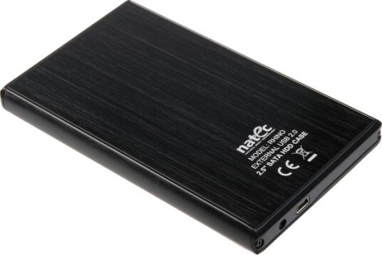 Natec Rhino Harddiskkabinett 2.5" USB 2.0 1000GB Aluminium