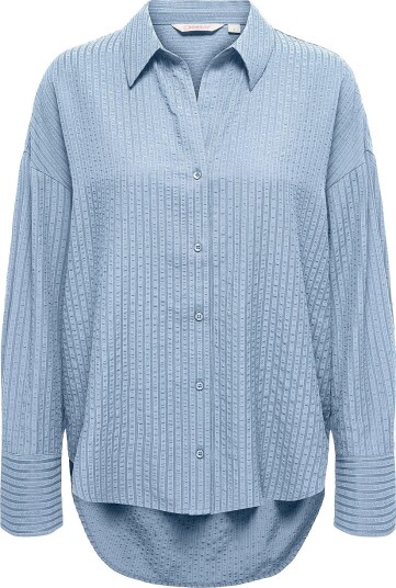 Only Skjorte Onloregon Bari L/S Shirt Wvn Blå