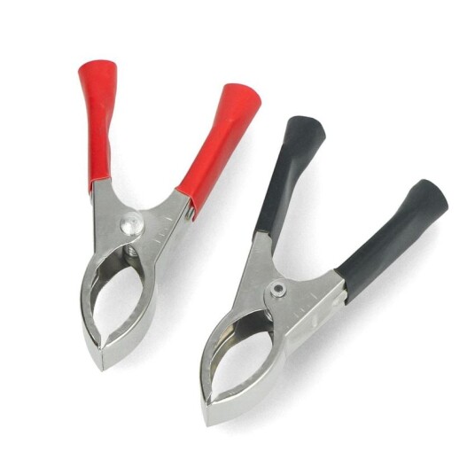 Krokodilleklemmer 30A 2 stk