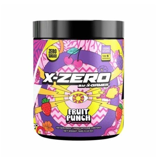 X GAMER Energidrikkpulver X Zero 160 gram Fruit Punch X GAMER Energidrikkpulver X Zero 160 gram Fruit Punch
