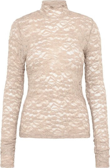 Dante6 Dante6 Irony Lace Turtle Neck Top Beige XL