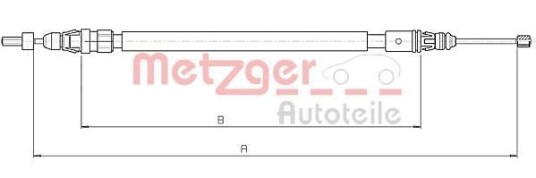 Tautrekk, håndbremse METZGER 10.4663