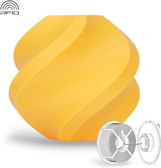 Bambu Lab Abs   Refill Tangerine Yellow