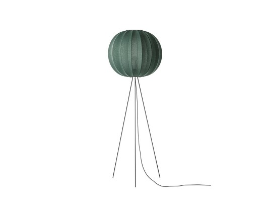 Made By Hand - Knit-Wit 60 Round Gulvlampe Høy Tweed Green