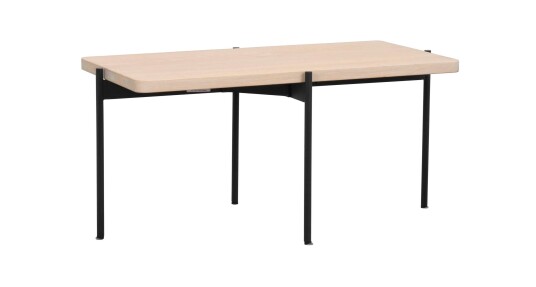Rowico Home Shelton salongbord Hvitpigmentert/svart 95 x 50 cm Hvit