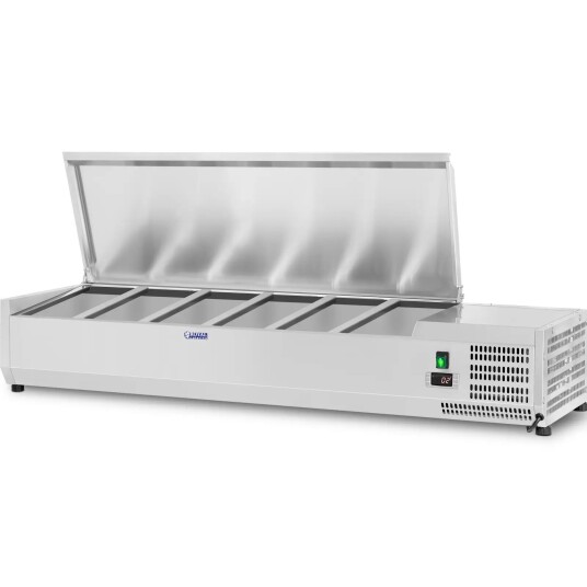 Royal Catering Kjølevitrine  140 x 39 cm  5 GN-beholdere (1/3) 10010952
