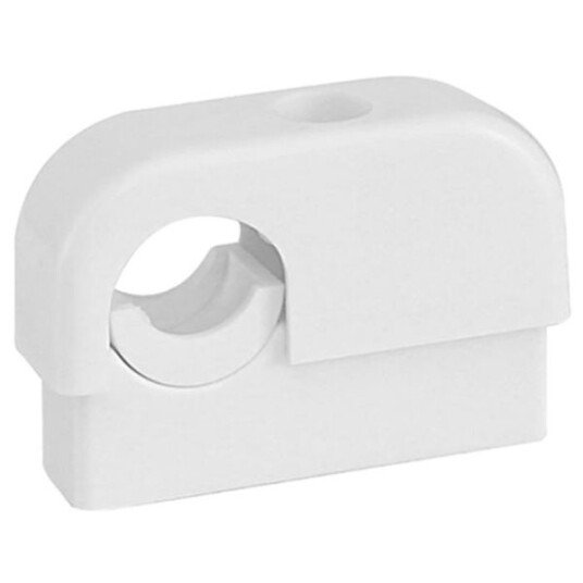 Faluplast Original 16300 Rørklemme enkel 15-22 mm hvit Installasjon
