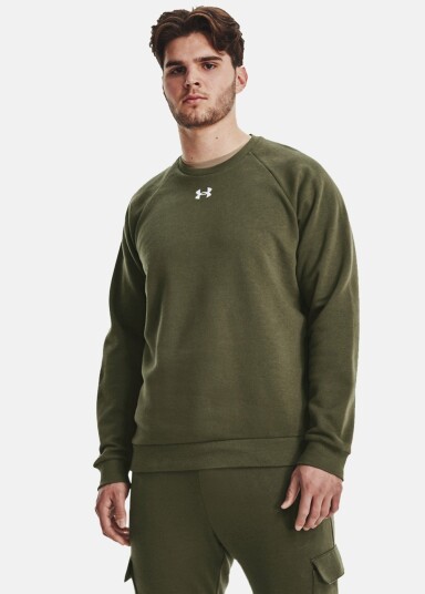 Under Armour Ua Rival Fleece Crew Green M Sweatshirts Under Armour Ua Rival Fleece Crew Green M Sweatshirts