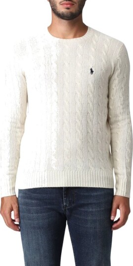 Ralph Lauren Polo  Herre Strikkevarer Hvit L