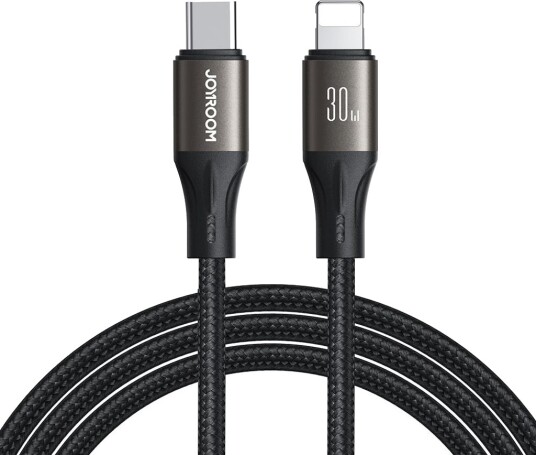 Joyroom USB-C til Lightning-kabel hurtiglading 30W, 1,2m - svart
