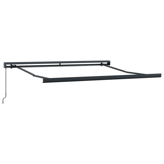 vidaXL Manuell Uttrekkbar Markise Gul og Oransje 300x250 cm