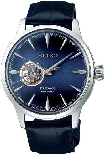 Seiko Herreklokke SSA405J1 Blå/Lær Ø40.5 mm