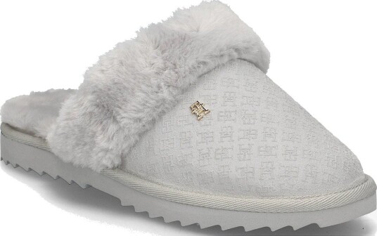 Tommy Hilfiger Th Premium Shearling Shoes   HORIZON GREY   38 x 37