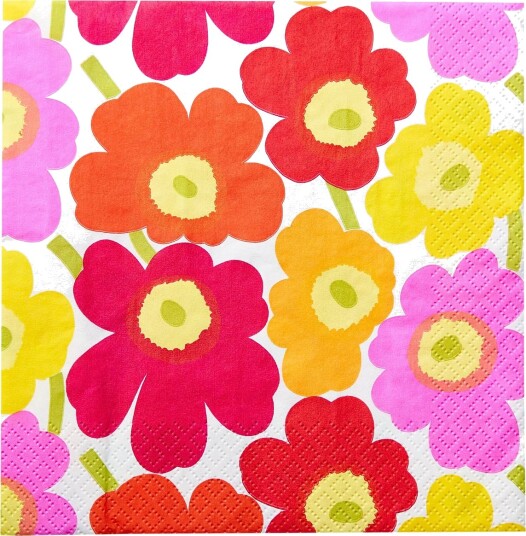 Marimekko by Havi Marimekko Napkin Mini Unikko   Red   24X24CM