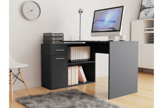 Skrivebord Wickston 120 cm Antrasitt
