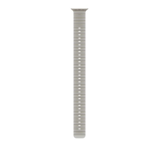 Apple 49mm Translucent Grey Ocean Band Extension Natural Titanium Finish