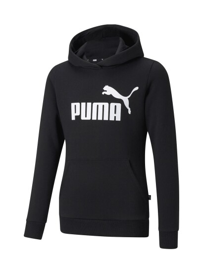 PUMA Ess Logo Hoodie Fl G Black 116 PUMA Ess Logo Hoodie Fl G Black 116