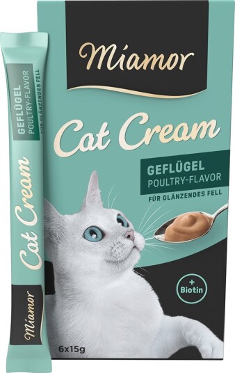 Miamor Cat Cream Fjærkre 66 X 15 G Miamor Cat Cream Fjærkre 66 X 15 G