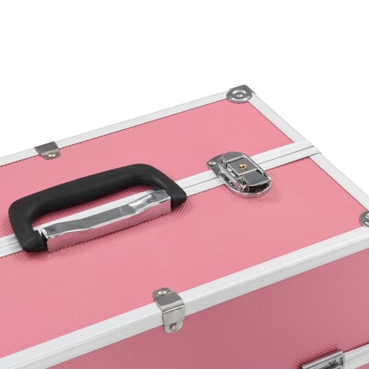 Sminkeveske 38x23x34 cm rosa aluminium 91834 Sminkeveske 38x23x34 cm rosa aluminium 91834