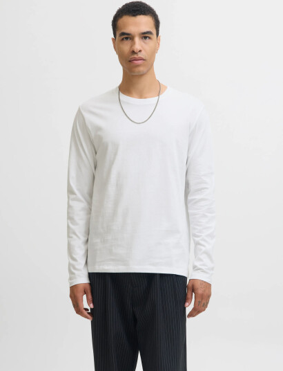 Jack & Jones Jjeorganic Basic Tee Ls O-Neck Noos - White - L