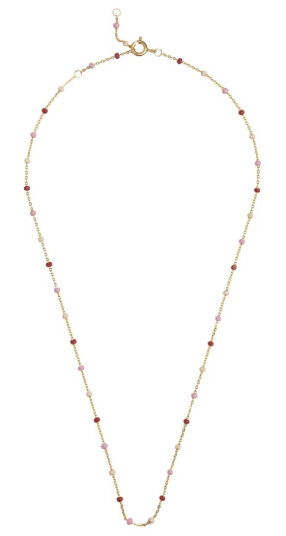Enamel Lola Rosie Forgylt Sølv Halskjede N55G-ROSIE