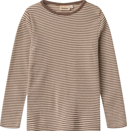 Wheat Genser   Ull   Alfie   Tre Stripe   Wheat   8 år (128)   Genser Beige Brun
