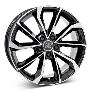 MSW 42 Gloss Black Polished 8x18 5/112 ET28 B66.5