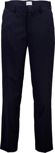 Lindbergh Striped Pleated Wide Fit Pants Navy XL